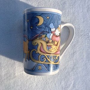 Vintage Santa Christmas Tall Coffee Cup Mug Old World Cottagecore